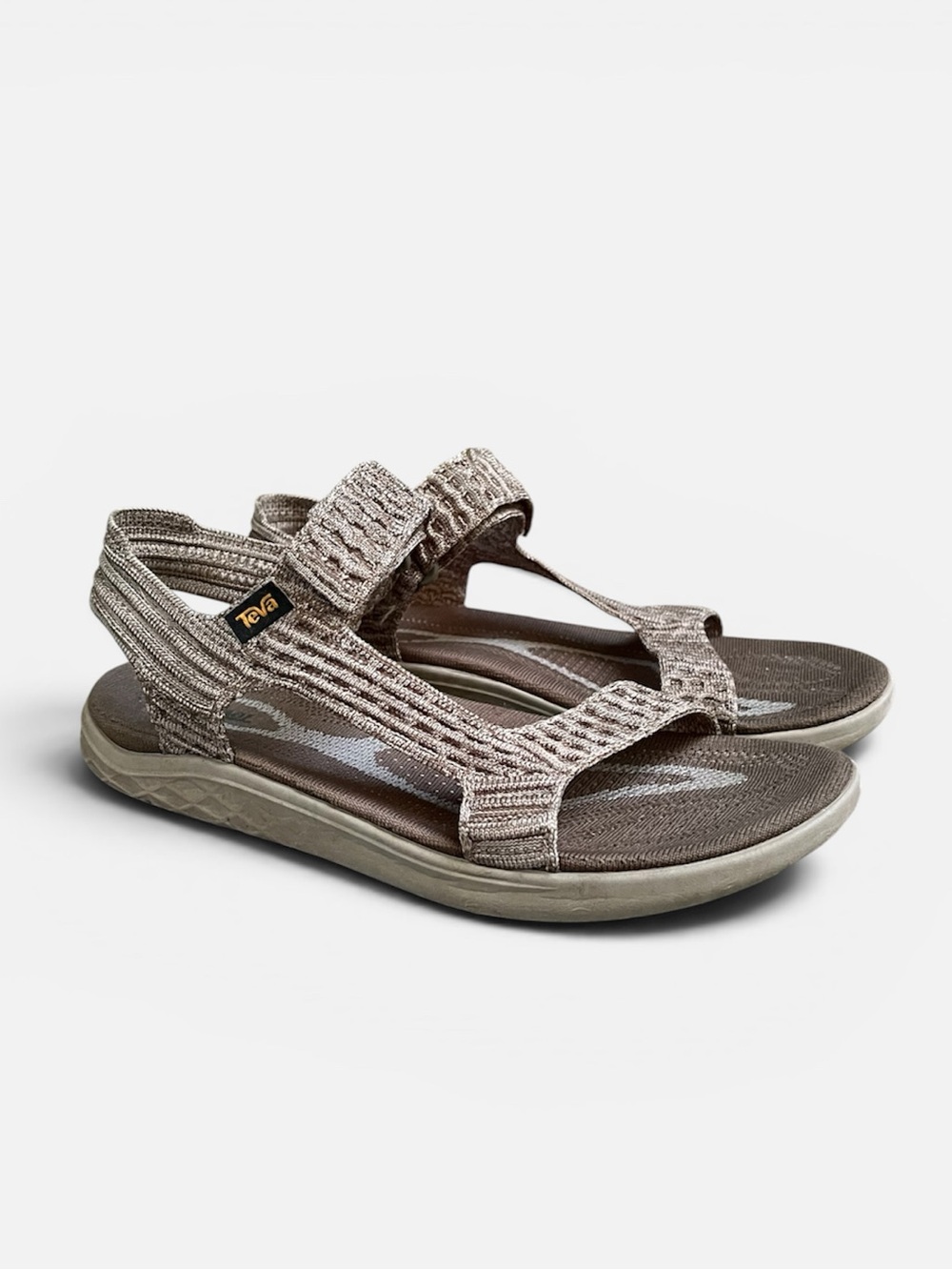 Teva Terra-Float 2 Knit Universal Sandal in Olive/Desert Taupe Size 8 - Picture 2 of 9